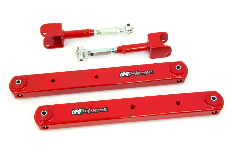 UMI Performance 64-67 GM A-Body Rear Control Arm Kit Fully Boxed Lowers Adjustable Uppers UMI Performance 64-67 GM A-Body Rear Control Arm Kit Fully Boxed Lowers Adjustable Uppers