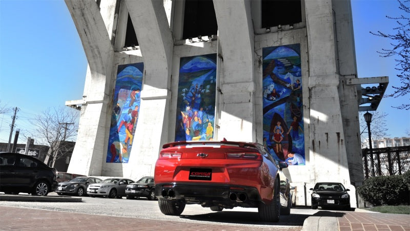 Corsa 2016-24 Chevy Camaro SS 6.2L Xtreme+ 2.75in Cat-Back Dual Rear Exit w/ Twin 4in Black PVD Tips Corsa 2016-24 Chevy Camaro SS 6.2L Xtreme+ 2.75in Cat-Back Dual Rear Exit w/ Twin 4in Black PVD Tips