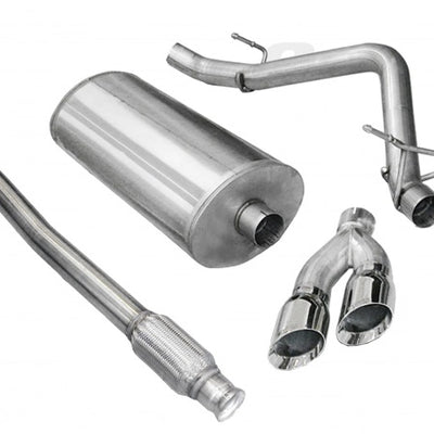 Corsa 2010-2013 Chevrolet Silverado Crew Cab/Short Bed 1500 4.8L V8 Polished Sport Cat-Back Exhaust