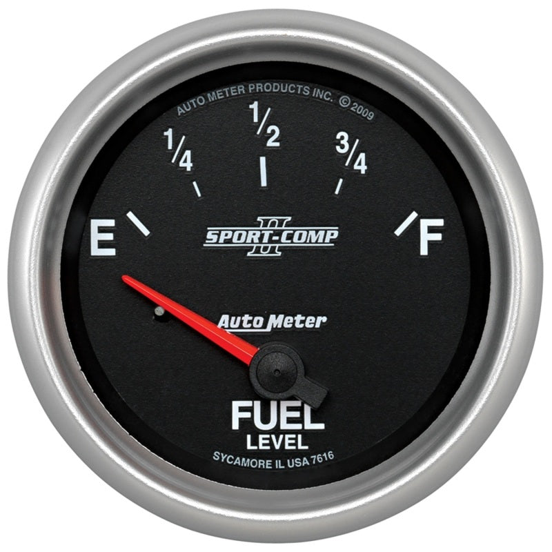 Autometer Sport-Comp II 2-5/8in Fuel Level Gauge Autometer Sport-Comp II 2-5/8in Fuel Level Gauge