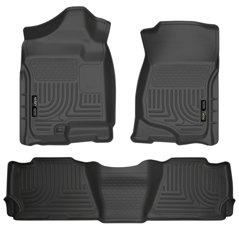 Husky Liners 07-13 GM Escalade ESV/Avalanche/Suburban WeatherBeater Black Front/2nd Row Floor Liners Husky Liners 07-13 GM Escalade ESV/Avalanche/Suburban WeatherBeater Black Front/2nd Row Floor Liners