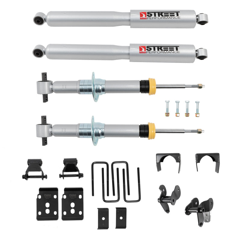 Belltech 2021+ Ford F-150 4WD 1in to 3.5in Front 5.5in Rear Lowering Kit Belltech 2021+ Ford F-150 4WD 1in to 3.5in Front 5.5in Rear Lowering Kit