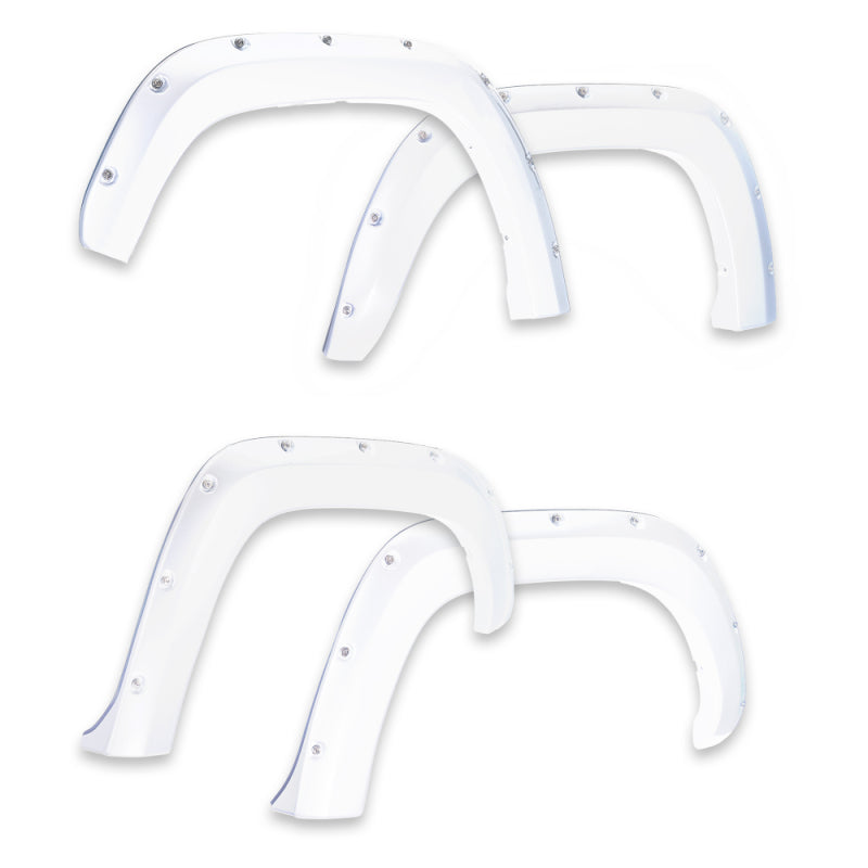 EGR 14+ Chev Silverado 6-8ft Bed Bolt-On Look Color Match Fender Flares - Set - Summit White EGR 14+ Chev Silverado 6-8ft Bed Bolt-On Look Color Match Fender Flares - Set - Summit White
