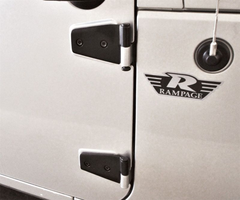 Rampage 2007-2018 Jeep Wrangler(JK) Door Hinges - Black Rampage 2007-2018 Jeep Wrangler(JK) Door Hinges - Black
