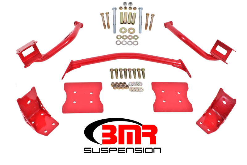 BMR 79-04 Fox Mustang Torque Box Reinforcement Plate Kit(TBR005R And TBR003R) - Red BMR 79-04 Fox Mustang Torque Box Reinforcement Plate Kit(TBR005R And TBR003R) - Red