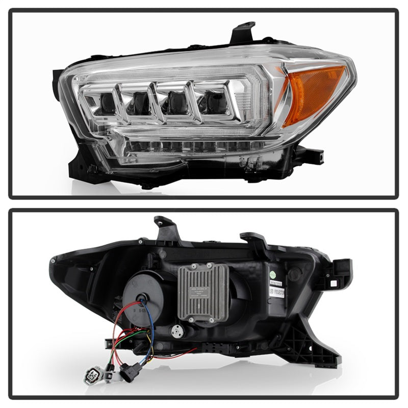 Spyder 16-20 Toyota Tacoma LED Model Only High-Power LED Headlights - Chrome PRO-YD-TT16LEDAP-C Spyder 16-20 Toyota Tacoma LED Model Only High-Power LED Headlights - Chrome PRO-YD-TT16LEDAP-C