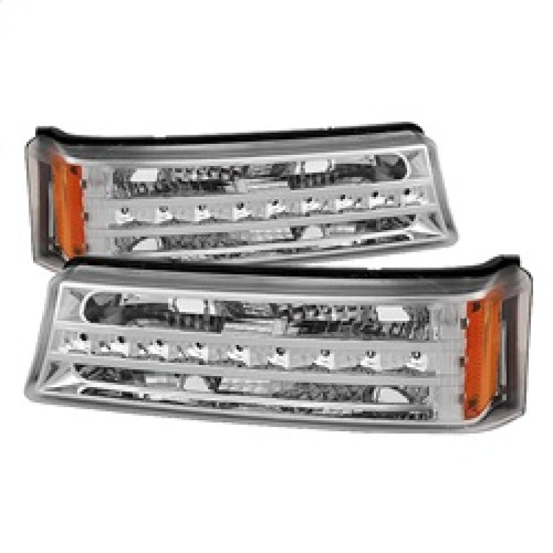 xTune Chevy Silverado 03-06 / Avalanche 02-06 LED Bumper Lights Chrome CBL-JH-CS03-LED-C xTune Chevy Silverado 03-06 / Avalanche 02-06 LED Bumper Lights Chrome CBL-JH-CS03-LED-C