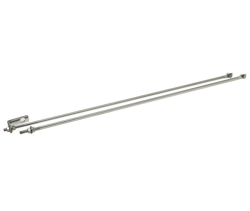 Kentrol 72-86 Jeep CJ Strut Rod Kit - Polished Silver Kentrol 72-86 Jeep CJ Strut Rod Kit - Polished Silver