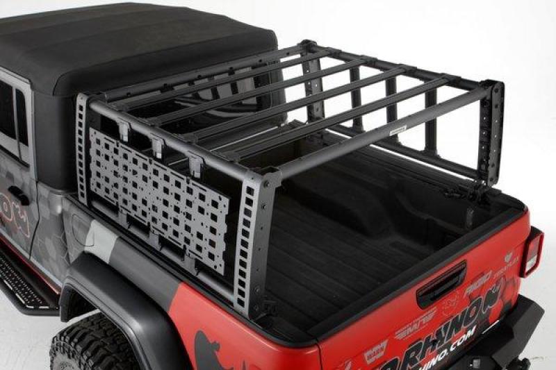 Go Rhino 19-21 Jeep Gladiator XRS Overland Xtreme Rack - Black Go Rhino 19-21 Jeep Gladiator XRS Overland Xtreme Rack - Black