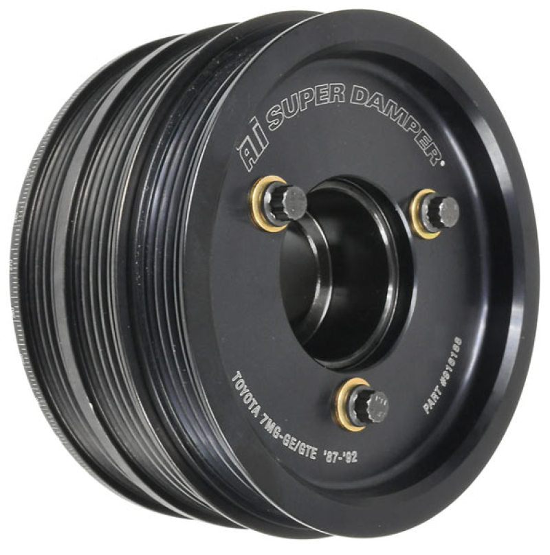 ATI Damper - 5.67in - Alum - (2) 4 Grv - Toyota Supra - 7M-Ge / GTe 3L - 87-92 - 800HP Max - 1Pc ATI Damper - 5.67in - Alum - (2) 4 Grv - Toyota Supra - 7M-Ge / GTe 3L - 87-92 - 800HP Max - 1Pc