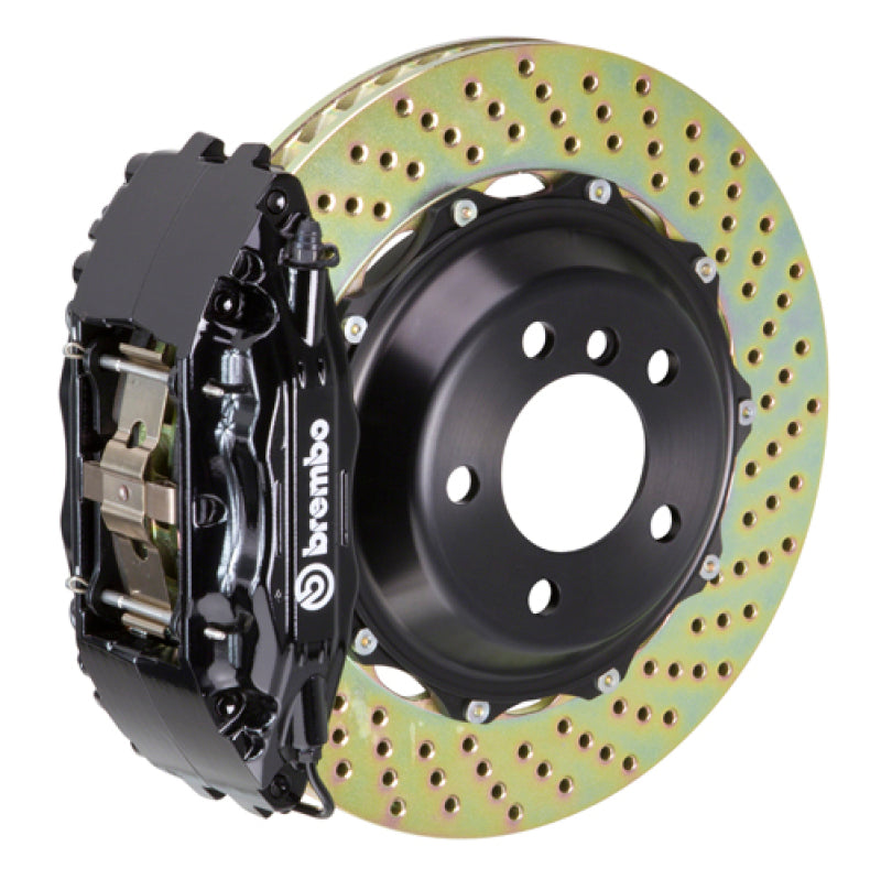 Brembo 05-14 Mustang GT Excl non-ABS Equipped Fr GT BBK 4Pist Cast 2pc 355x32 2pc Rtr Drill-Black Brembo 05-14 Mustang GT Excl non-ABS Equipped Fr GT BBK 4Pist Cast 2pc 355x32 2pc Rtr Drill-Black
