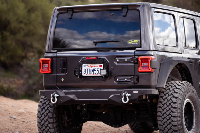 DV8 Offroad 18-22 Jeep Wrangler JL Spare Tire Delete Kit w/Light Mounts DV8 Offroad 18-22 Jeep Wrangler JL Spare Tire Delete Kit w/Light Mounts