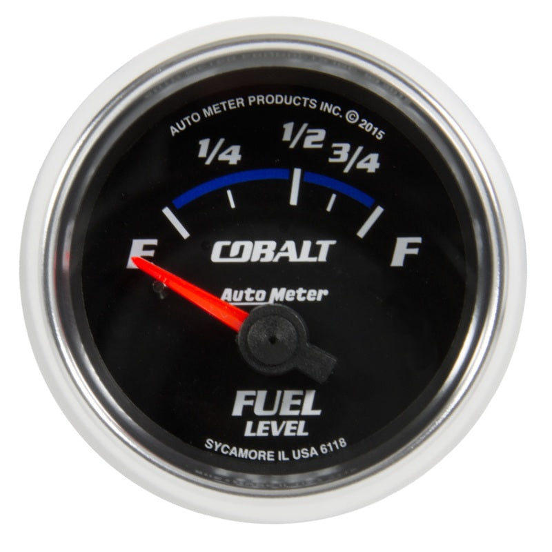 Autometer Cobalt Gauge Fuel Level 2 1/16in 16e To 158f Elec Cobalt Autometer Cobalt Gauge Fuel Level 2 1/16in 16e To 158f Elec Cobalt