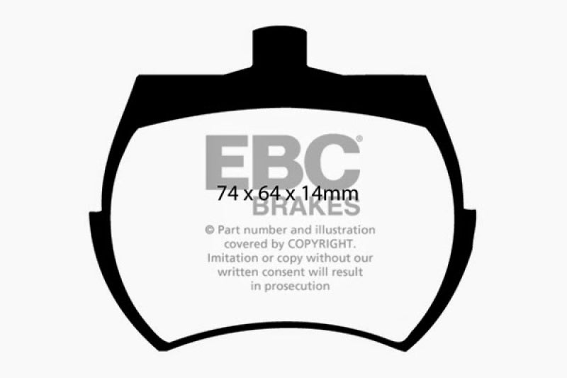 EBC 84-92 Austin Mini 1.0L Yellowstuff Front Brake Pads EBC 84-92 Austin Mini 1.0L Yellowstuff Front Brake Pads