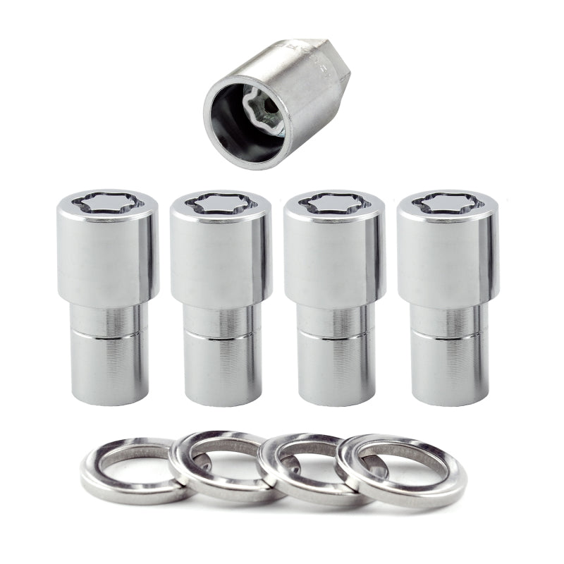 McGard Wheel Lock Nut Set - 4pk. (Long Shank Seat) 1/2-20 / 13/16 Hex / 1.75in. Length - Chrome McGard Wheel Lock Nut Set - 4pk. (Long Shank Seat) 1/2-20 / 13/16 Hex / 1.75in. Length - Chrome