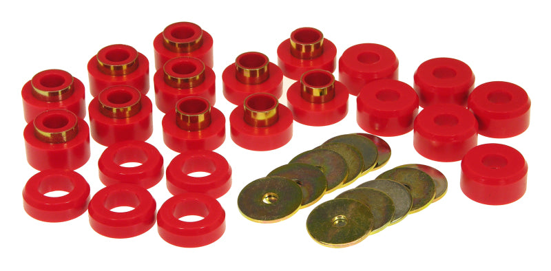 Prothane 97 Jeep TJ Body Mount Kit - Red Prothane 97 Jeep TJ Body Mount Kit - Red