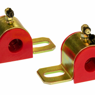 Prothane Universal 90 Deg Greasable Sway Bar Bushings - 3/4in - Type B Bracket - Red