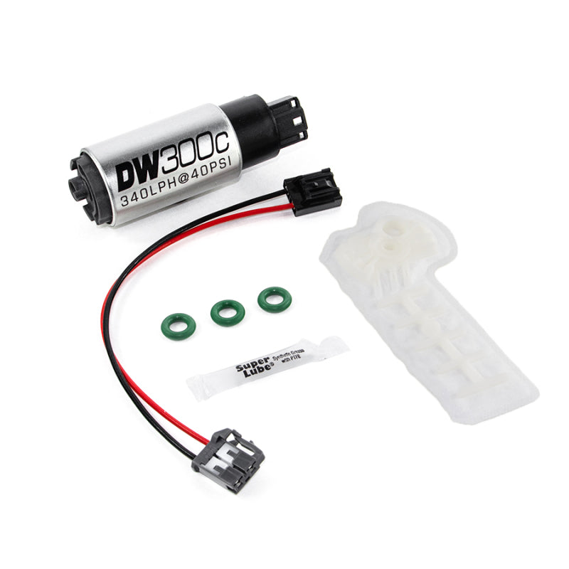 DeatschWerks 340lph DW300C Compact Fuel Pump w/ 02-06 RSX Set Up Kit (w/o Mounting Clips) DeatschWerks 340lph DW300C Compact Fuel Pump w/ 02-06 RSX Set Up Kit (w/o Mounting Clips)