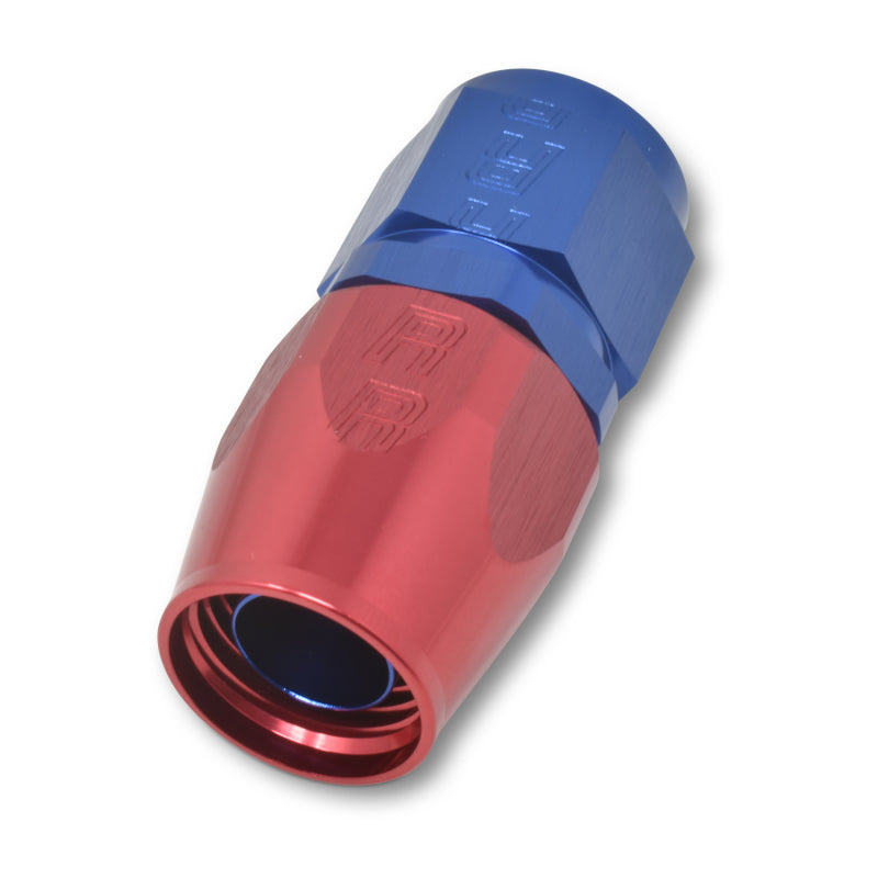 Russell Performance -6 AN Red/Blue Straight Full Flow Hose End Russell Performance -6 AN Red/Blue Straight Full Flow Hose End