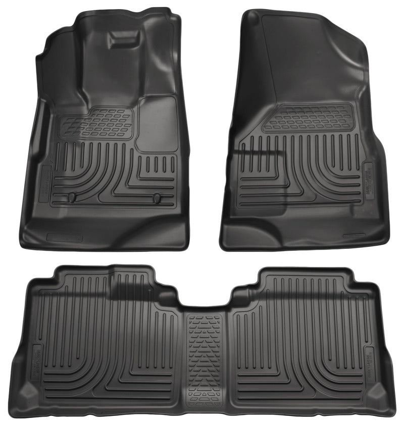 Husky Liners 10-12 Cadillac SRX WeatherBeater Combo Black Floor Liners (One Piece for 2nd Seat) Husky Liners 10-12 Cadillac SRX WeatherBeater Combo Black Floor Liners (One Piece for 2nd Seat)