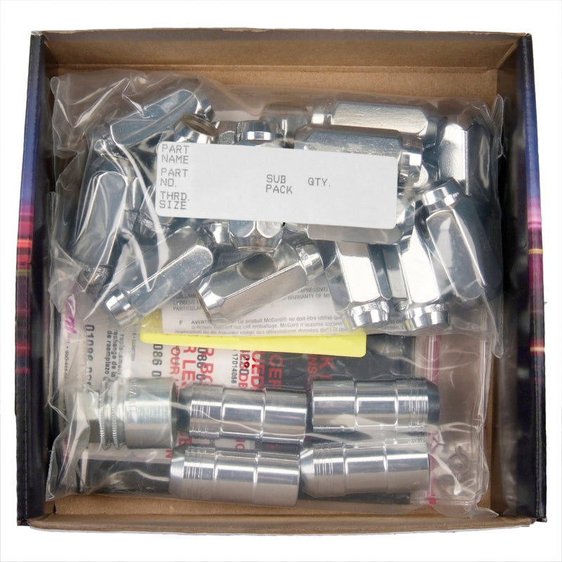 McGard 5 Lug Hex Install Kit w/Locks (Cone Seat Nut) M14X2.0 / 13/16 Hex / 2.25in. Length - Chrome McGard 5 Lug Hex Install Kit w/Locks (Cone Seat Nut) M14X2.0 / 13/16 Hex / 2.25in. Length - Chrome