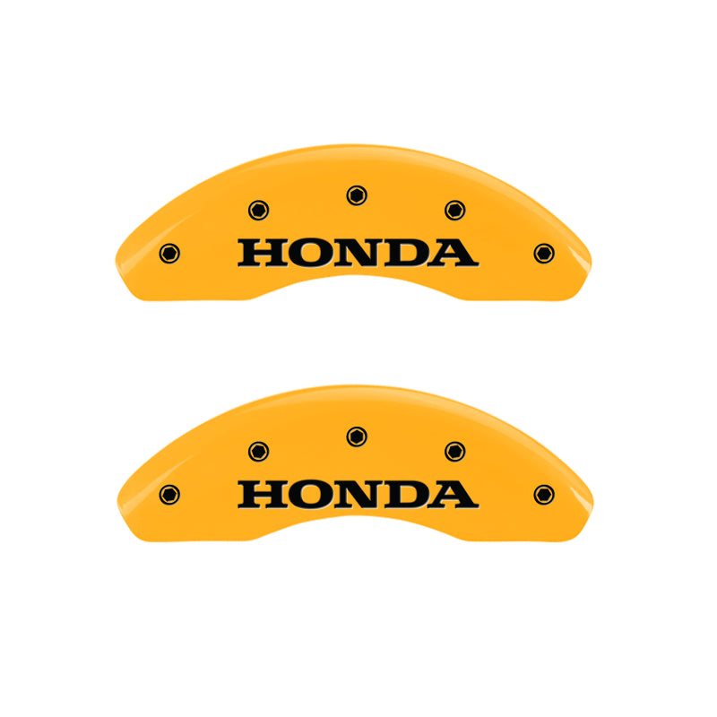MGP 4 Caliper Covers Engraved Front & Rear Honda Yellow Finish Black Char 1999 Honda Accord MGP 4 Caliper Covers Engraved Front & Rear Honda Yellow Finish Black Char 1999 Honda Accord