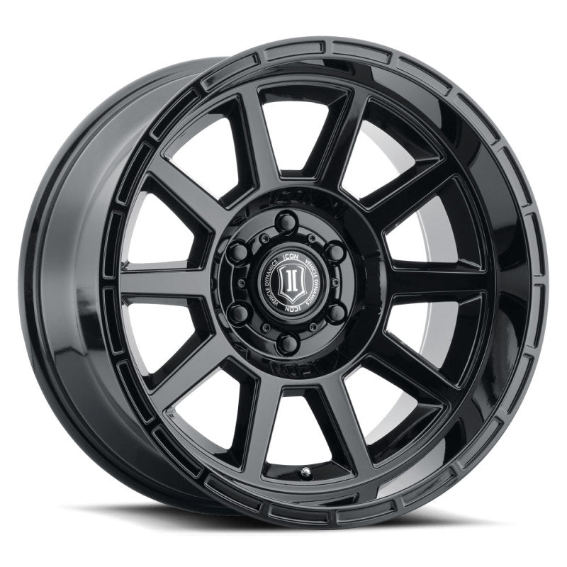 ICON Recoil 20x10 6x5.5 -24mm Offset 4.5in BS Gloss Black Wheel ICON Recoil 20x10 6x5.5 -24mm Offset 4.5in BS Gloss Black Wheel