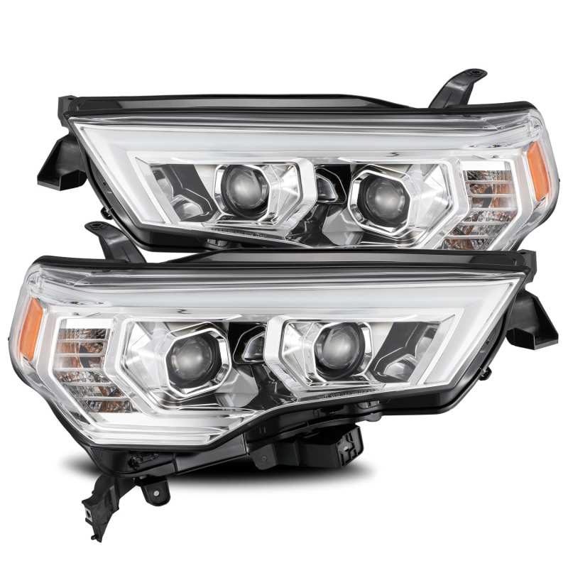 AlphaRex 14-20 Toyota 4Runner PRO-Series Projector Headlights Plank Style Chrm w/Sequential Signal AlphaRex 14-20 Toyota 4Runner PRO-Series Projector Headlights Plank Style Chrm w/Sequential Signal