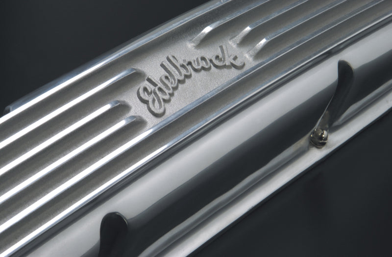 Edelbrock Valve Cover Classic Series Chevrolet 1959-1986 262-400 CI V8 Polshed Edelbrock Valve Cover Classic Series Chevrolet 1959-1986 262-400 CI V8 Polshed