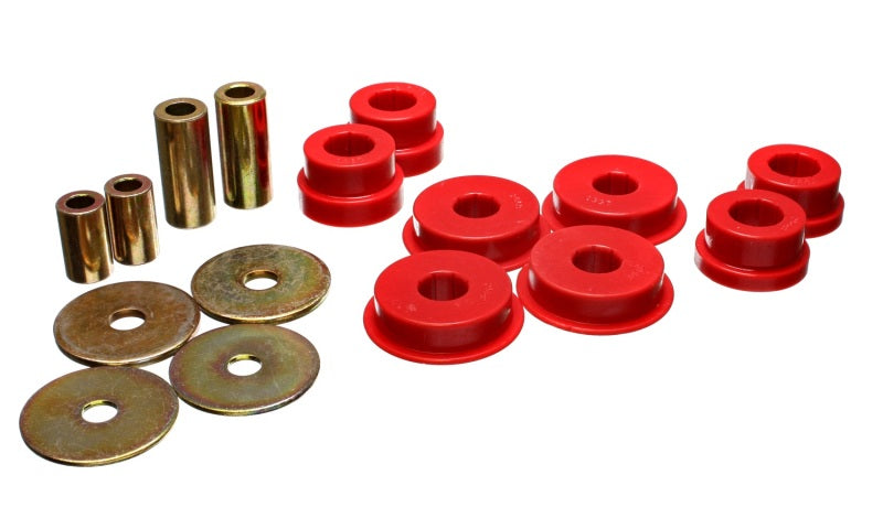 Energy Suspension 03-05 Mitsubishi Lancer EVO 8 Red Rear Differential / Mustache Bar Bushing Set Energy Suspension 03-05 Mitsubishi Lancer EVO 8 Red Rear Differential / Mustache Bar Bushing Set