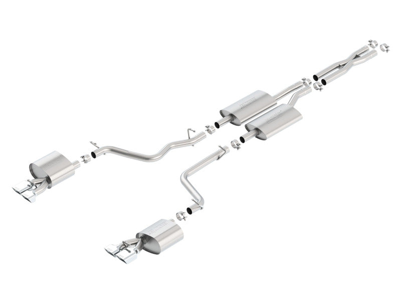 Borla 11-14 Dodge Challenger 3.6L AT/MT RWD 2Dr Single Split Rear Exit Rectangle Tip Catback Exhaust Borla 11-14 Dodge Challenger 3.6L AT/MT RWD 2Dr Single Split Rear Exit Rectangle Tip Catback Exhaust
