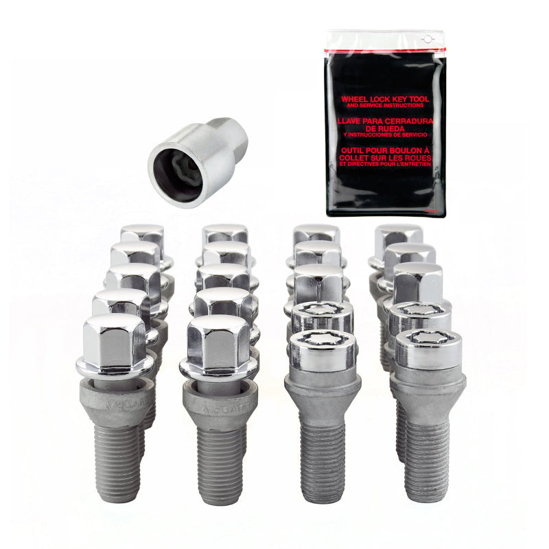 McGard 5 Lug Hex Install Kit w/Locks (Cone Seat Bolt) M14X1.5 / 17mm Hex / 30.5mm Shank L. - Chrome McGard 5 Lug Hex Install Kit w/Locks (Cone Seat Bolt) M14X1.5 / 17mm Hex / 30.5mm Shank L. - Chrome