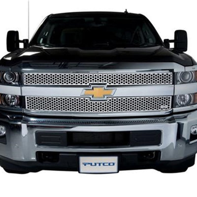Putco 15-19 Chevy Silverado HD Punch Stainless Steel Grilles