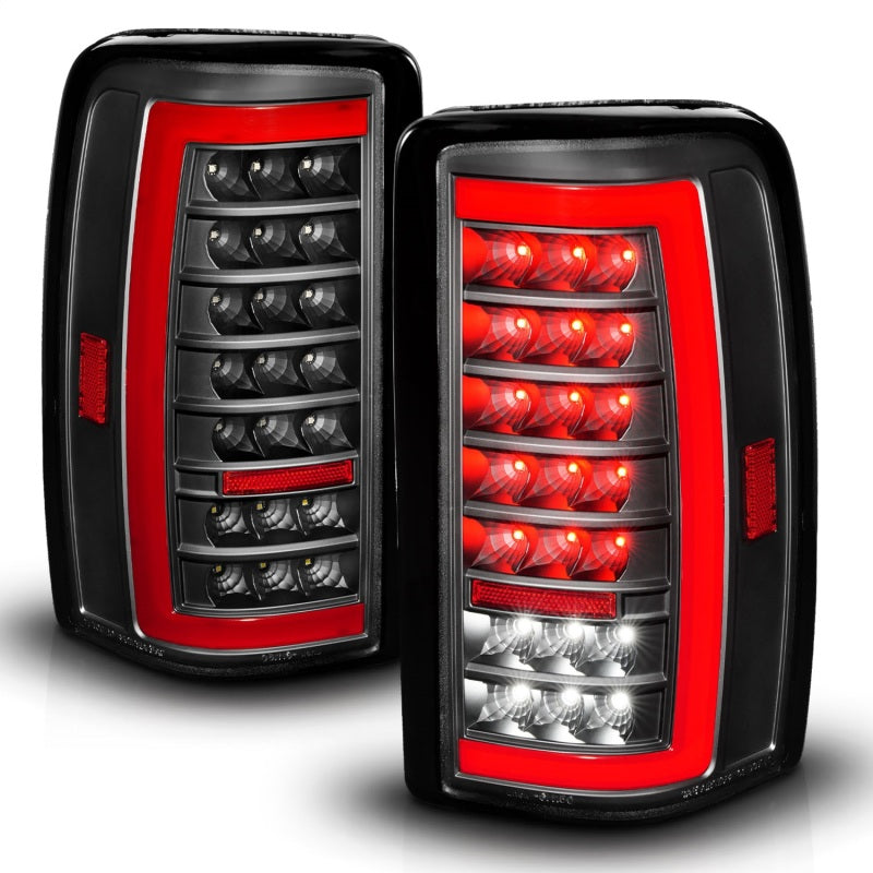 ANZO 00-06 Chevrolet Tahoe / GMC Yukon Full LED Taillights w/ Lightbar Black Housing/Clear Lens ANZO 00-06 Chevrolet Tahoe / GMC Yukon Full LED Taillights w/ Lightbar Black Housing/Clear Lens