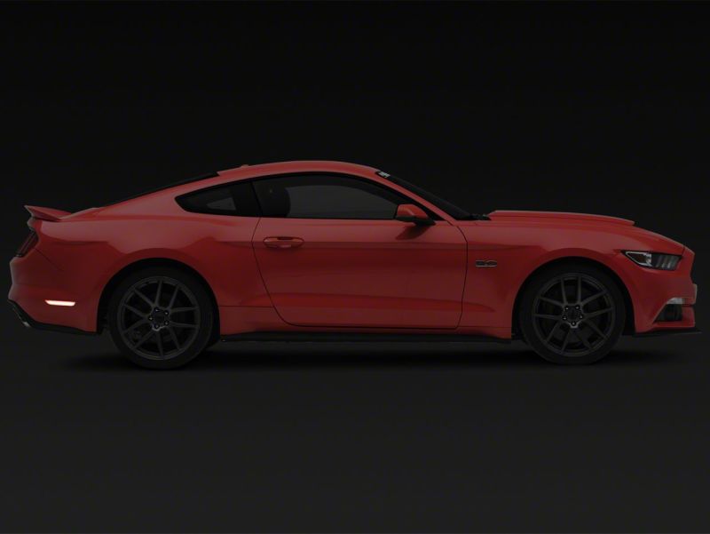 Raxiom 15-23 Ford Mustang Axial Series LED Side Marker Lights Rear- Clear Raxiom 15-23 Ford Mustang Axial Series LED Side Marker Lights Rear- Clear