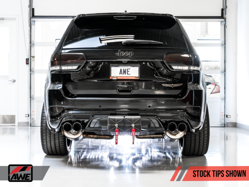 AWE Tuning 2020 Jeep Grand Cherokee SRT/Trackhawk Touring Edition Exhaust - Use w/Stock Tips AWE Tuning 2020 Jeep Grand Cherokee SRT/Trackhawk Touring Edition Exhaust - Use w/Stock Tips