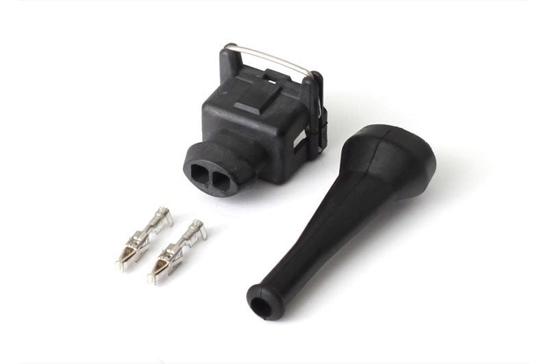 Haltech Bosch EV1 (Square) 2 Pin Junior Timer Female Connector Plug & Pins Haltech Bosch EV1 (Square) 2 Pin Junior Timer Female Connector Plug & Pins