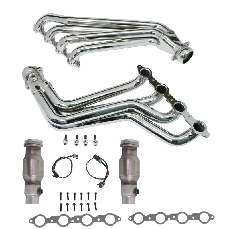 BBK 10-15 Camaro LS3 L99 Long Tube Exhaust Headers With Converters - 1-3/4 Chrome BBK 10-15 Camaro LS3 L99 Long Tube Exhaust Headers With Converters - 1-3/4 Chrome