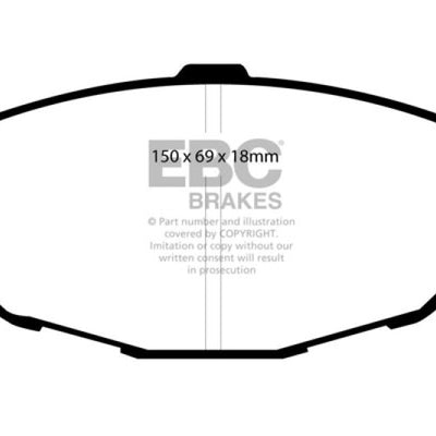 EBC 99-01 Lexus SC300 3.0 Redstuff Front Brake Pads