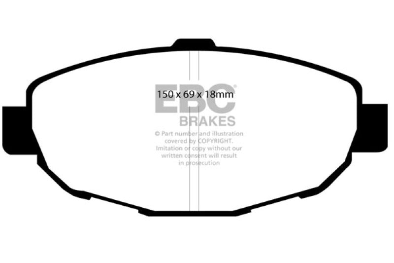 EBC 99-01 Lexus SC300 3.0 Yellowstuff Front Brake Pads EBC 99-01 Lexus SC300 3.0 Yellowstuff Front Brake Pads