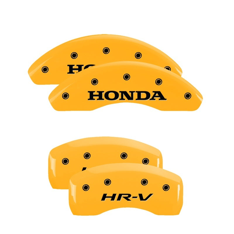 MGP 4 Caliper Covers Engraved Front & Rear Ridgeline Yellow Finish Black Char 2019 Honda Ridgeline MGP 4 Caliper Covers Engraved Front & Rear Ridgeline Yellow Finish Black Char 2019 Honda Ridgeline
