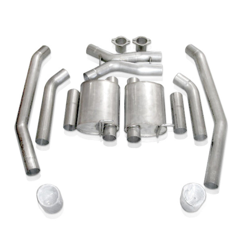 Stainless Works 2005-06 GTO 3in Catback Chambered Mufflers X-Pipe Stainless Works 2005-06 GTO 3in Catback Chambered Mufflers X-Pipe
