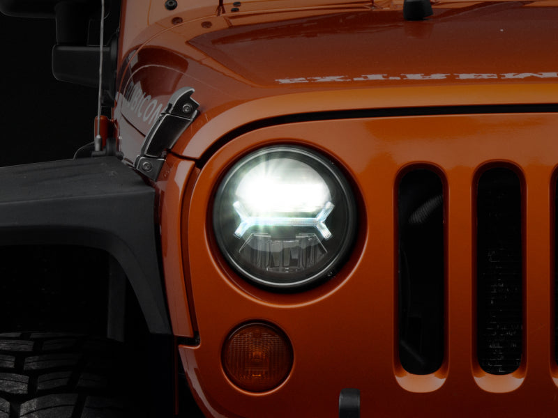 Raxiom 07-18 Jeep Wrangler JK LED Halo Headlights- Black Housing (Clear Lens) Raxiom 07-18 Jeep Wrangler JK LED Halo Headlights- Black Housing (Clear Lens)