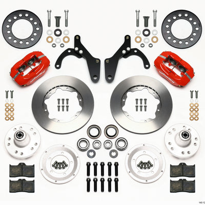 Wilwood Forged Dynalite Front Kit 11.00in Red 59-64 Chevy Impala / 63-64 Corvette