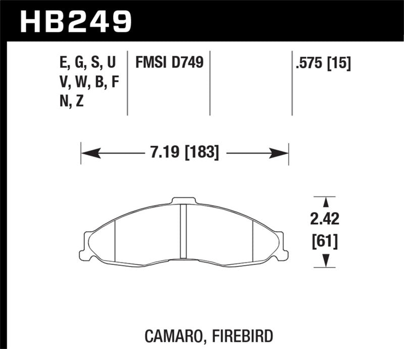 Hawk HPS Street Brake Pads Hawk HPS Street Brake Pads