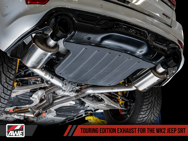 AWE Tuning 2020 Jeep Grand Cherokee SRT Touring Edition Exhaust - Diamond Black Tips AWE Tuning 2020 Jeep Grand Cherokee SRT Touring Edition Exhaust - Diamond Black Tips
