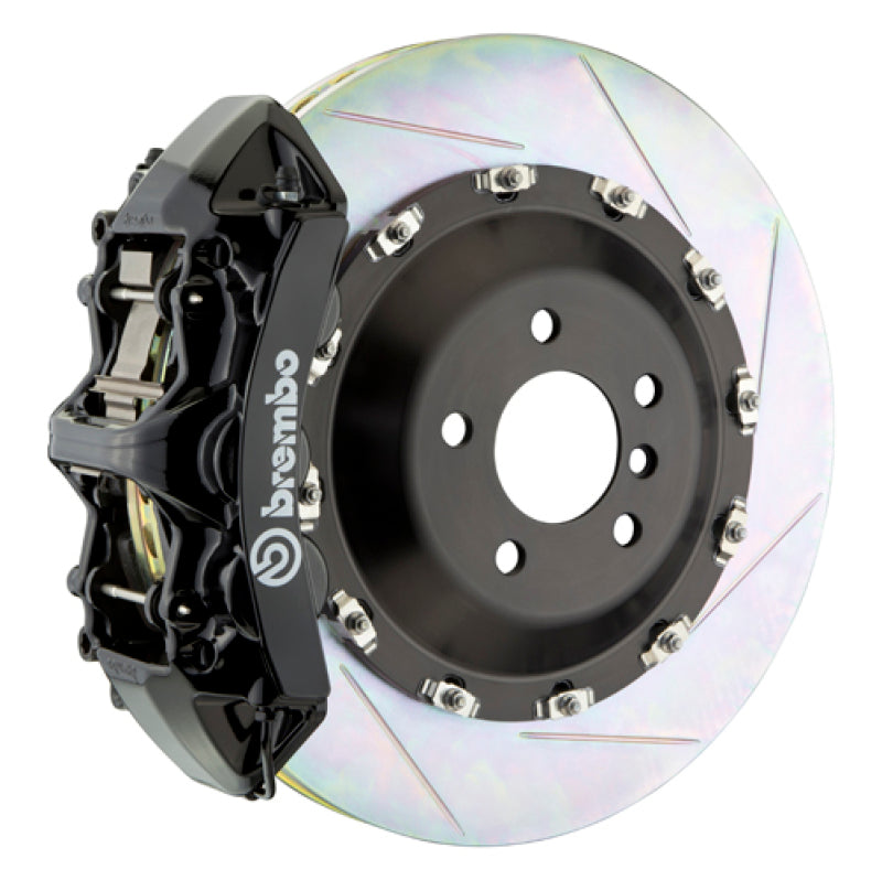 Brembo 15-19 Macan Turbo Front GT BBK 6 Piston Cast 405x34 2pc Rotor Slotted Type1-Black Brembo 15-19 Macan Turbo Front GT BBK 6 Piston Cast 405x34 2pc Rotor Slotted Type1-Black