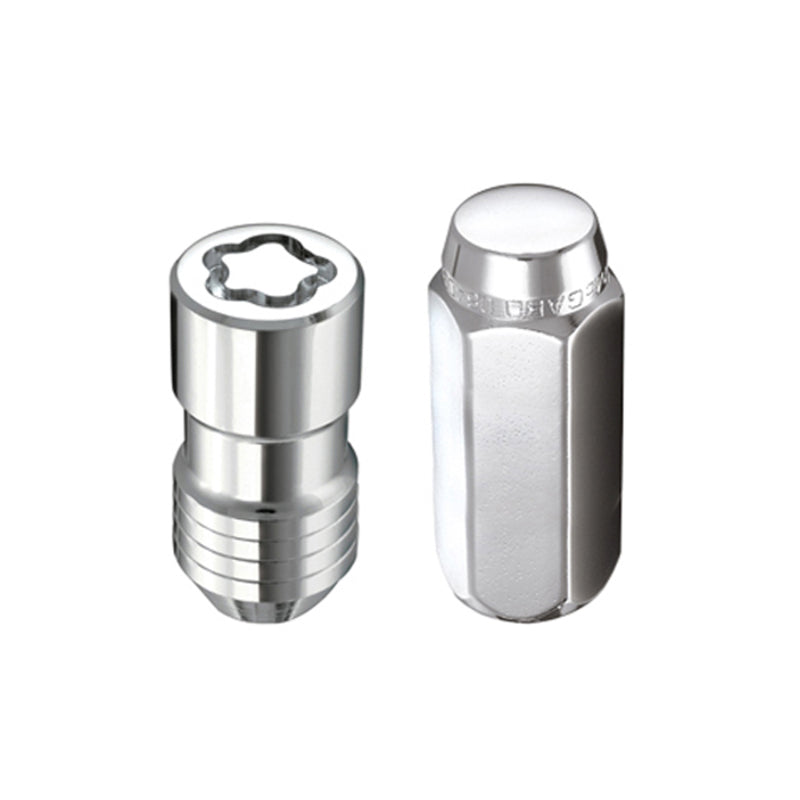 McGard 8 Lug Hex Install Kit w/Locks (Cone Seat Nut) M14X1.5 / 13/16 Hex / 1.945in. L - Chrome McGard 8 Lug Hex Install Kit w/Locks (Cone Seat Nut) M14X1.5 / 13/16 Hex / 1.945in. L - Chrome
