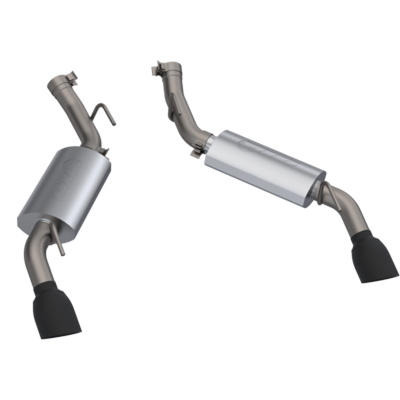 QTP 16-18 Chevrolet Camaro SS 6.2L 304SS AR3 Axle Back Exhaust w/4.5in Black Dual Tips QTP 16-18 Chevrolet Camaro SS 6.2L 304SS AR3 Axle Back Exhaust w/4.5in Black Dual Tips