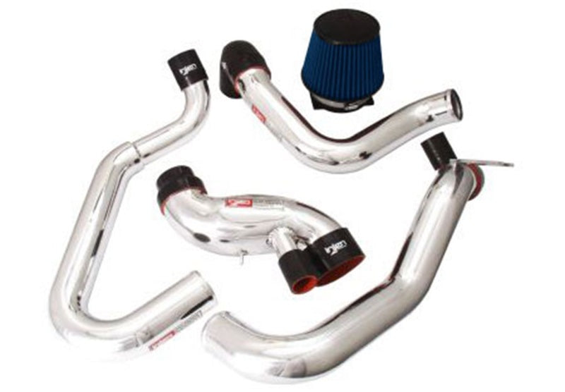 Injen 03-06 Evo 8/9/MR Cast Aluminum Intake System w/ Full Intercooler Piping Polished Short Ram Int Injen 03-06 Evo 8/9/MR Cast Aluminum Intake System w/ Full Intercooler Piping Polished Short Ram Int